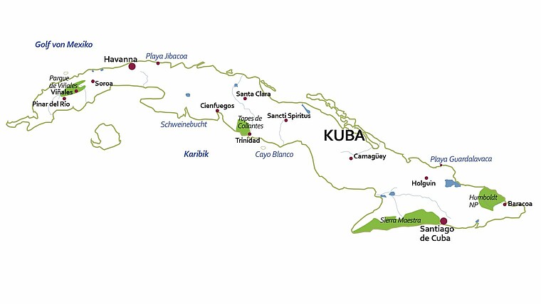 TARUK Kuba-Karte
