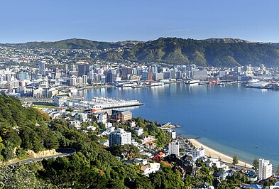 Panorama von Wellington, Neuseeland
