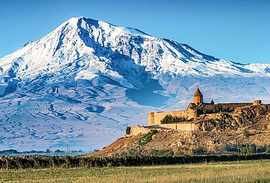 Kasbek-Ararat Berg Ararat Khor Virap Armenien.