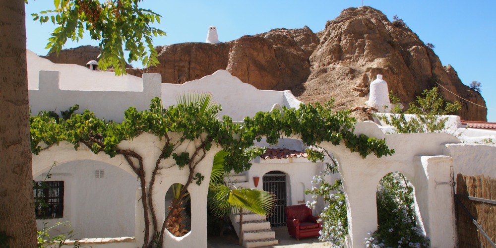 Höhlenwohnung in Guadix in Andalusien