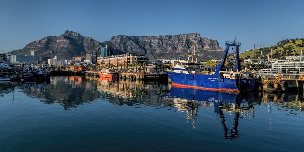 Hafen an der Victoria & Alfred-Waterfront in Kapstadt, Südafrika