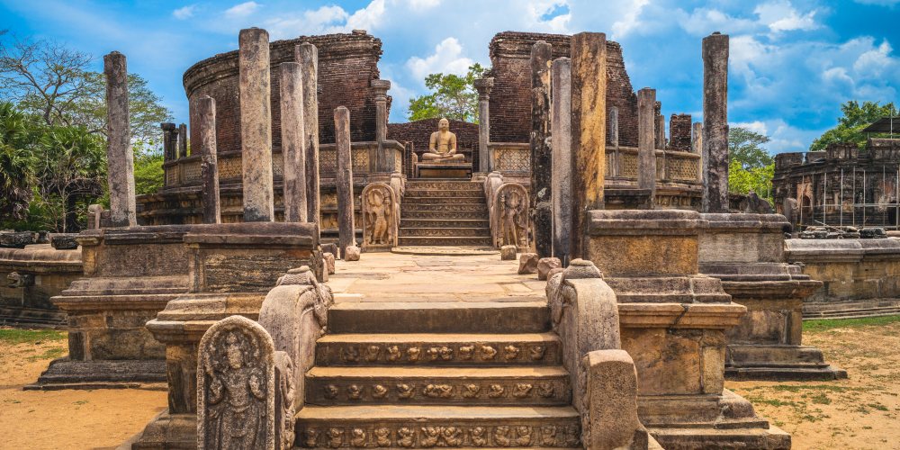 Tempel im Königspalast von Polonnaruwa in Sri Lanka